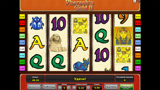 Pharaohs Gold 2 - скриншот 5